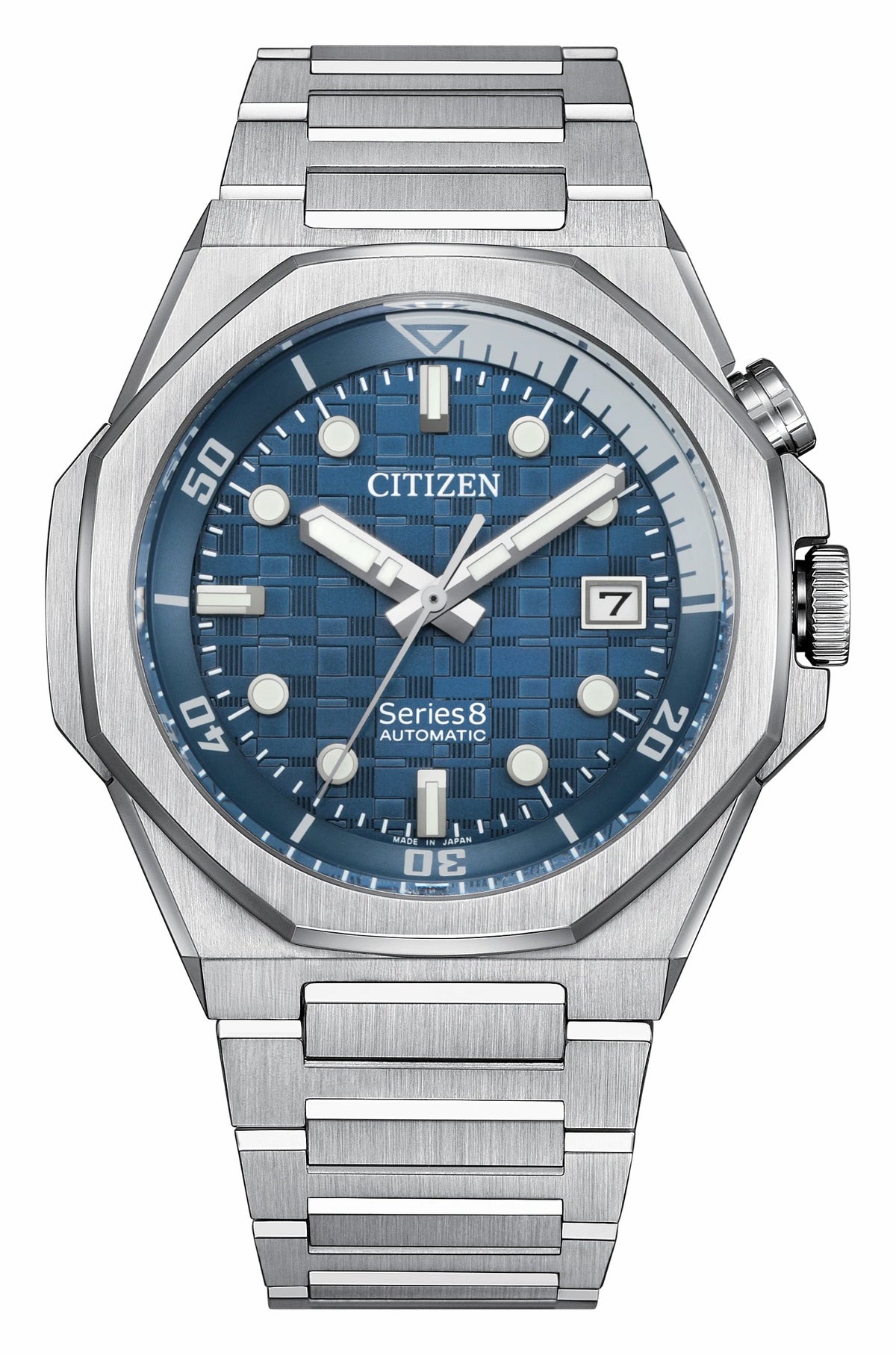 Citizen Series8 890 Blue Dial Stainless Steel Bracelet NB6060-58L