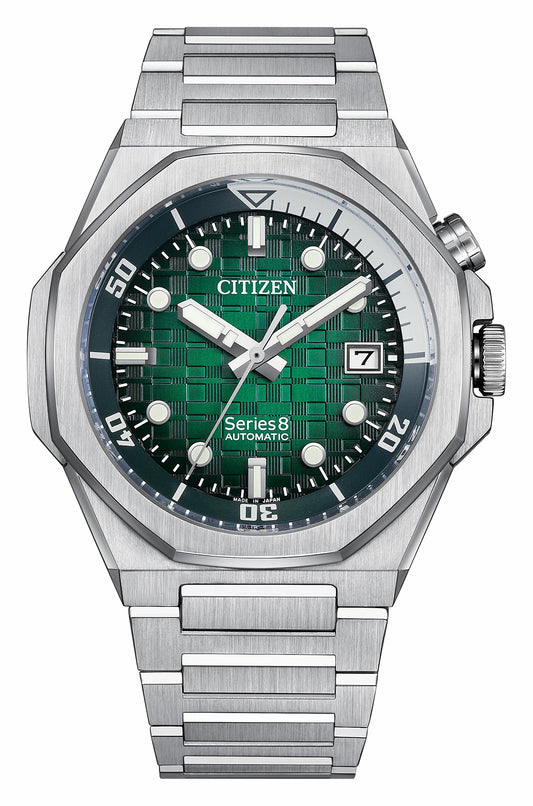 Citizen Series8 890 Green Dial Stainless Steel Bracelet NB6060-58X
