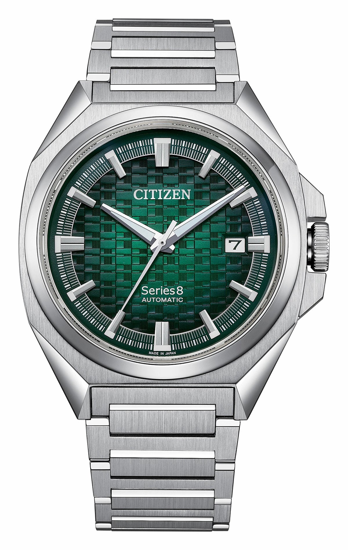 Citizen Series8 831 Green Dial Stainless Steel Bracelet NB6050-51W