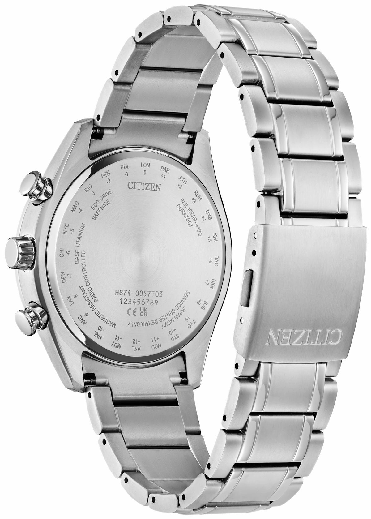 Citizen Tsuki-yomi A-T Red Dial Super Titanium Bracelet BY1018-55X