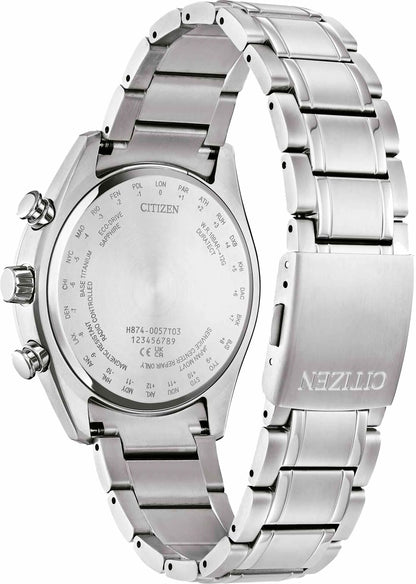 Citizen Tsuki-yomi A-T Green Dial Super Titanium Bracelet BY1010-57X