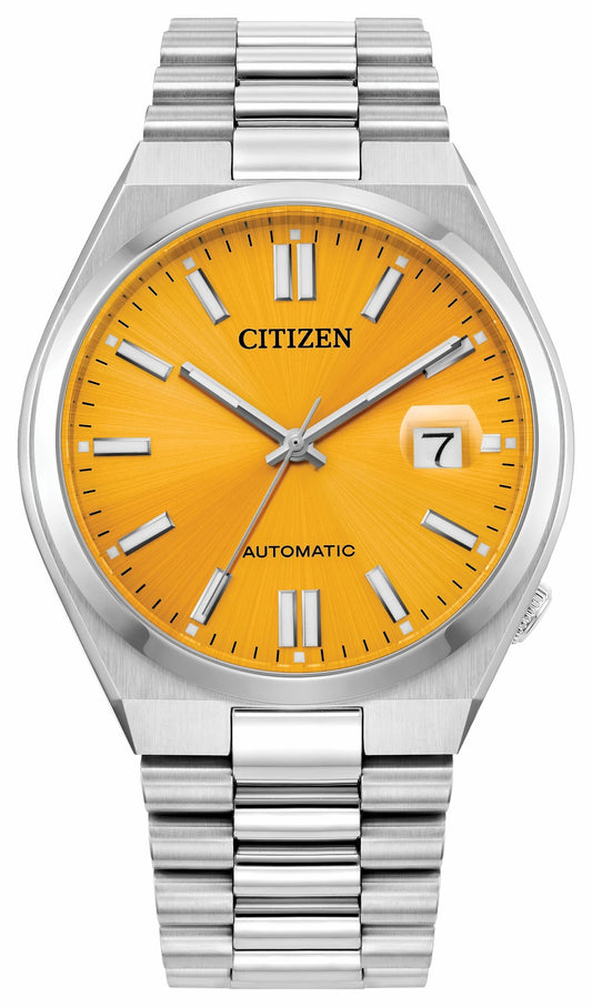 Citizen TSUYOSA Yellow Dial Stainless Steel Bracelet NJ0150-56Z