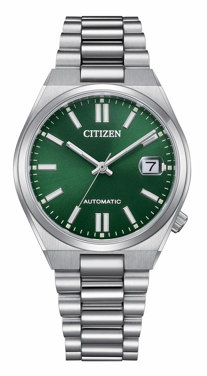 Citizen TSUYOSA 37mm Green Dial Stainless Steel Bracelet NJ0200-50X