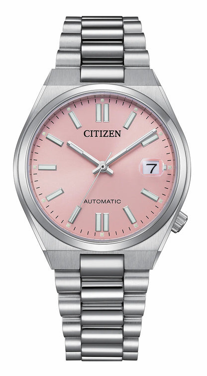 Citizen TSUYOSA 37mm Pink Dial Stainless Steel Bracelet NJ0200-50Z