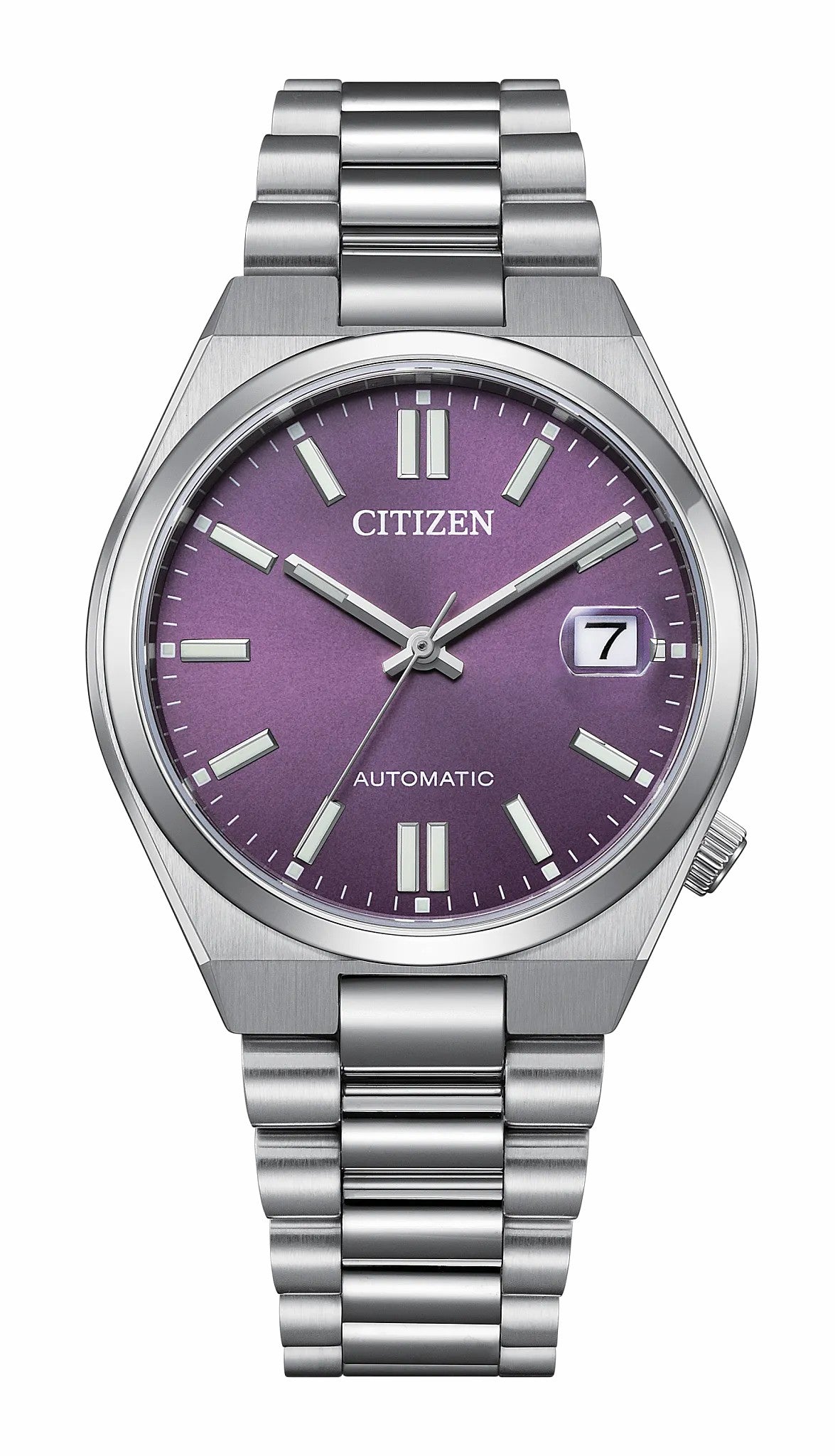 Citizen TSUYOSA 37mm Purple Dial Stainless Steel Bracelet NJ0200-50W