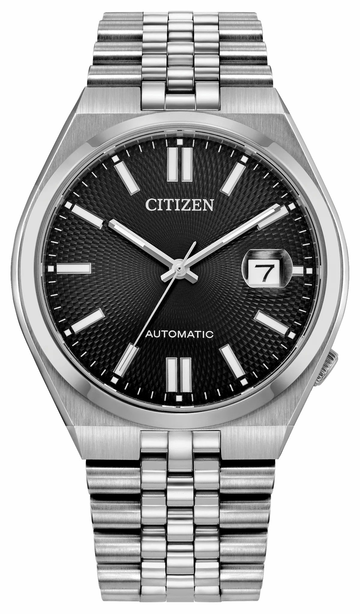 Citizen TSUYOSA 60 Black Dial Stainless Steel Bracelet NK0020-55E