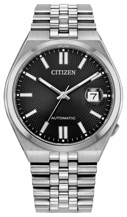 Citizen TSUYOSA 60 Black Dial Stainless Steel Bracelet NK0020-55E