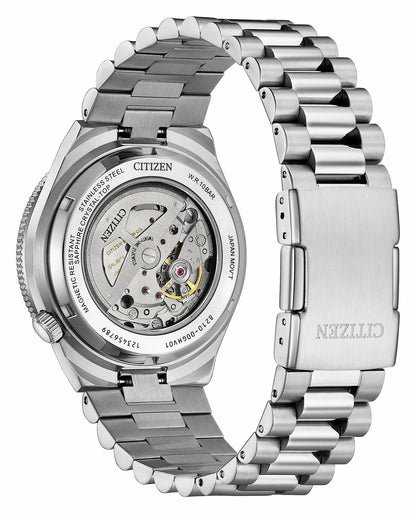 Citizen TSUYOSA Shore "Time Slip" Black Dial Stainless Steel Bracelet NJ0238-57E