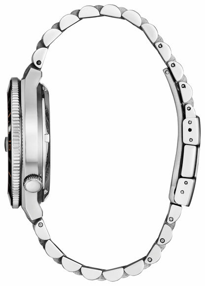 Citizen TSUYOSA Shore "Time Slip" Black Dial Stainless Steel Bracelet NJ0238-57E