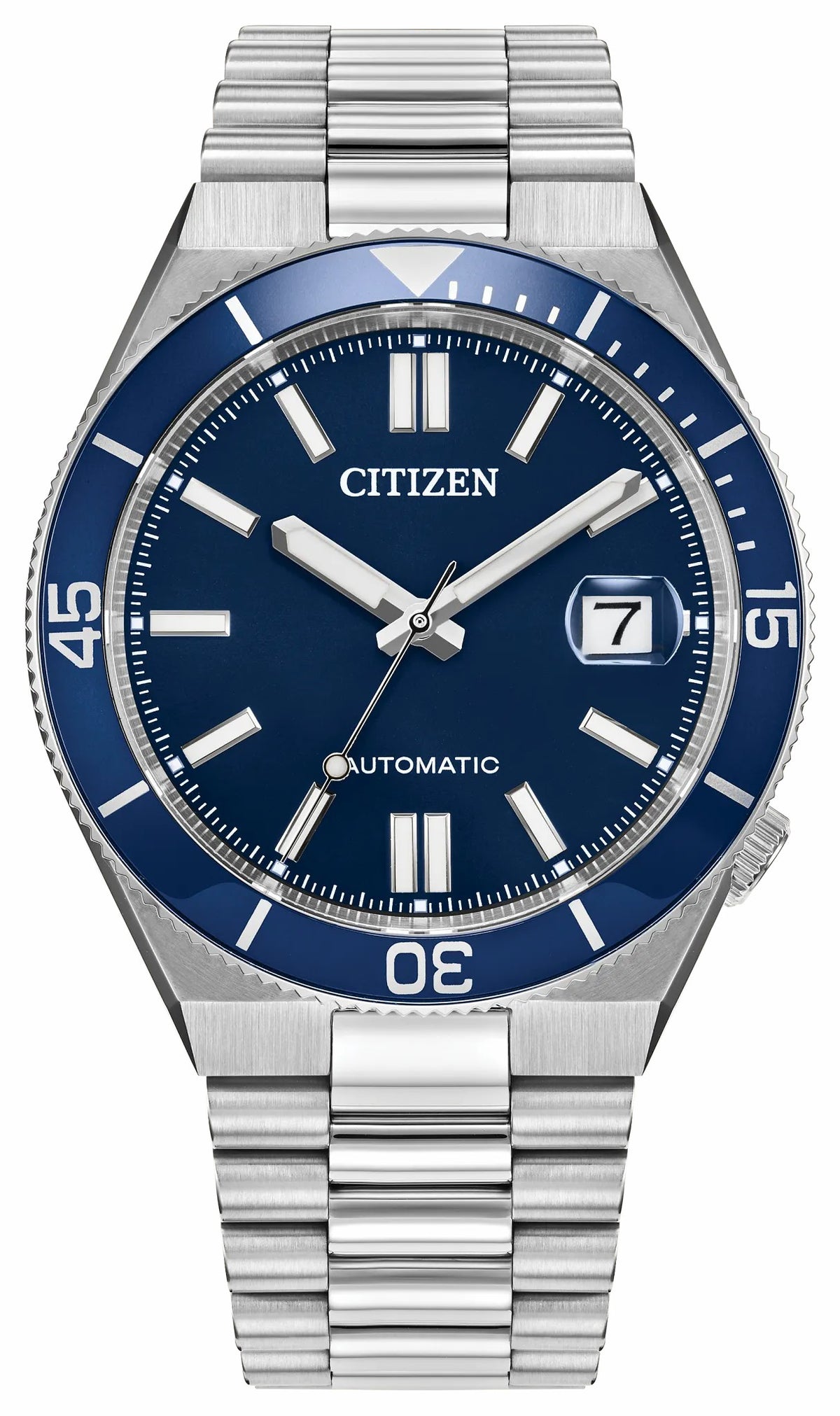Citizen TSUYOSA Shore Navy Dial Stainless Steel Bracelet NJ0230-59L