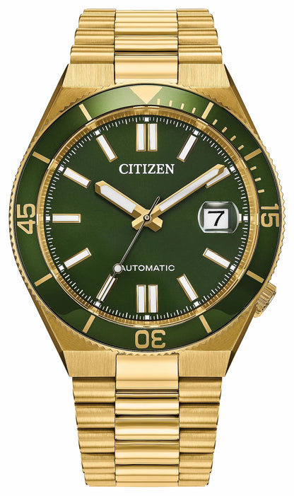 Citizen TSUYOSA Shore Green Dial Stainless Steel Bracelet NJ0232-53X
