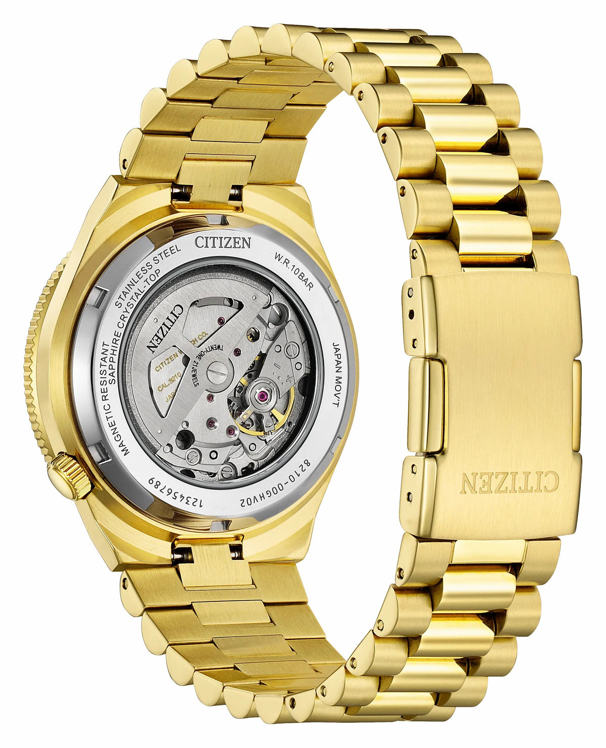 Citizen TSUYOSA Shore Green Dial Stainless Steel Bracelet NJ0232-53X