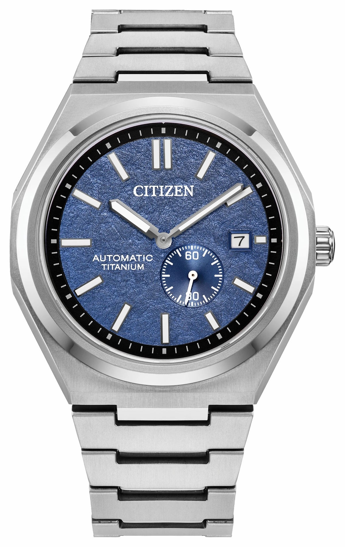Citizen Zenshin Mechanical Blue Dial Super Titanium Bracelet NJ0180-80L