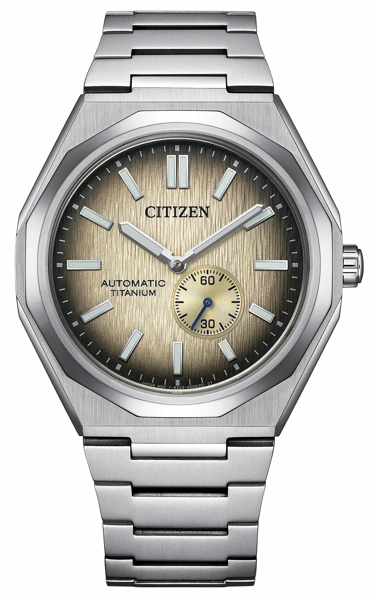 Citizen Zenshin 60 Mechanical Beige Dial Super Titanium Bracelet NK5020-58P