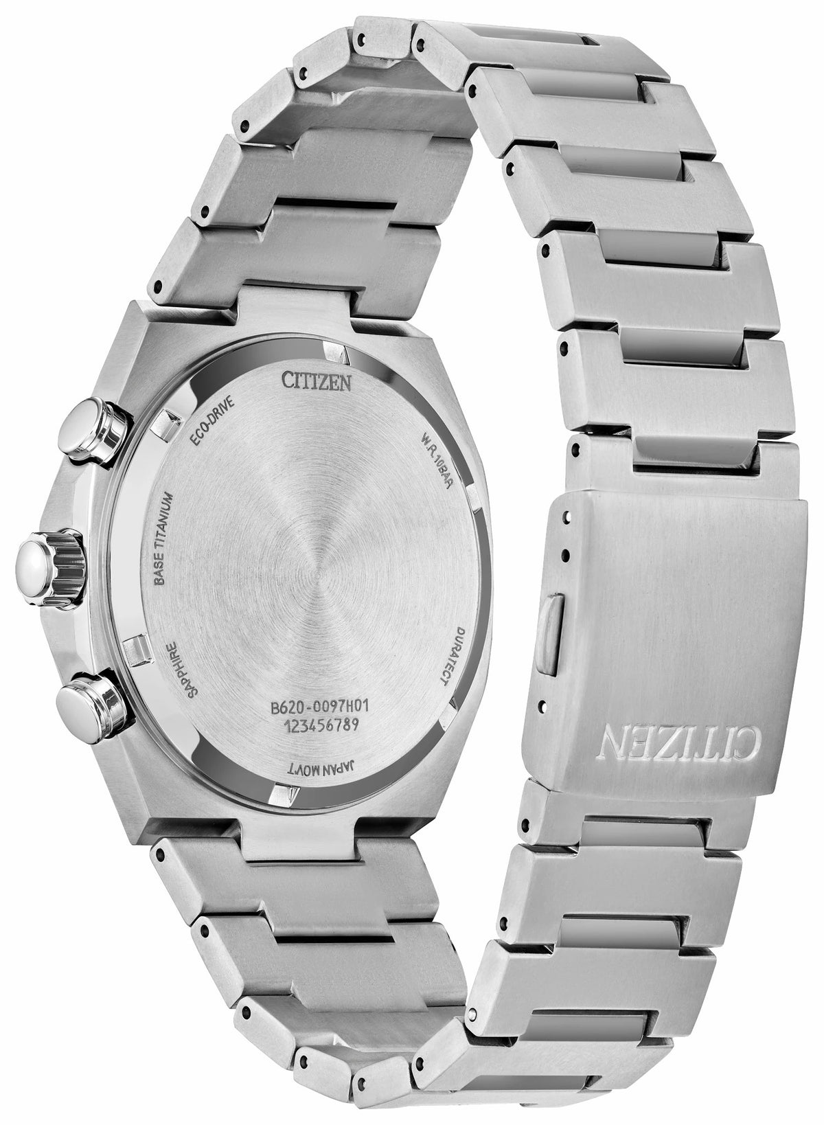 Citizen Zenshin Chrono Salmon Dial Super Titanium Bracelet CA4610-85Z