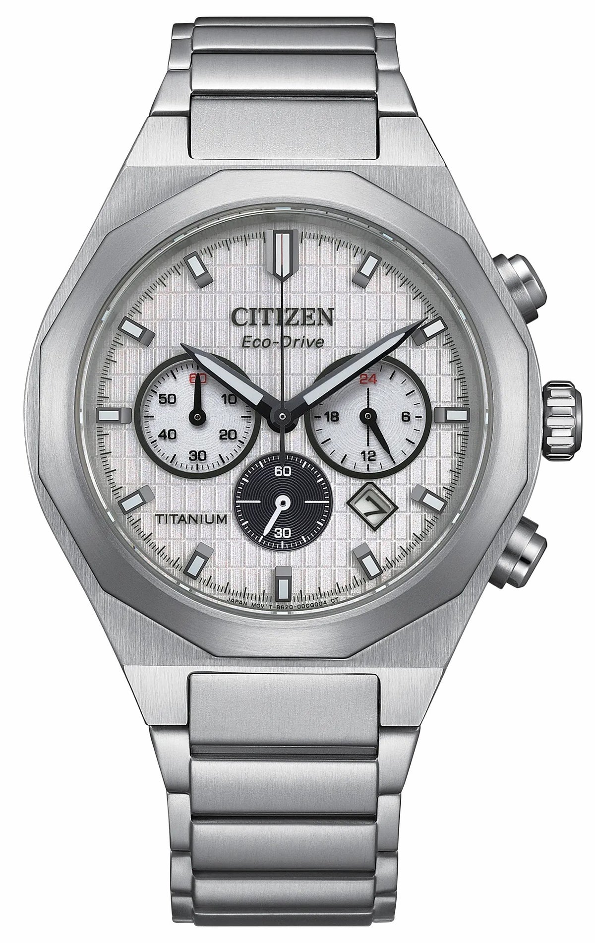 Citizen Zenshin Senkei White Dial Super Titanium Bracelet CA4690-51A