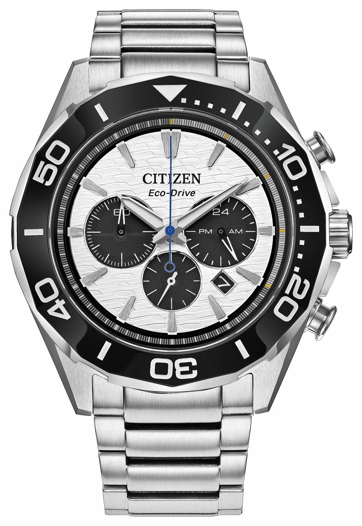 Citizen Endeavor Chrono White Dial Stainless Steel Bracelet CA4730-59A