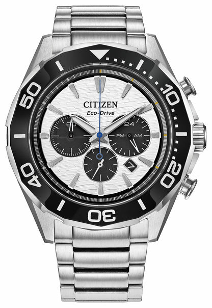Citizen Endeavor Chrono White Dial Stainless Steel Bracelet CA4730-59A