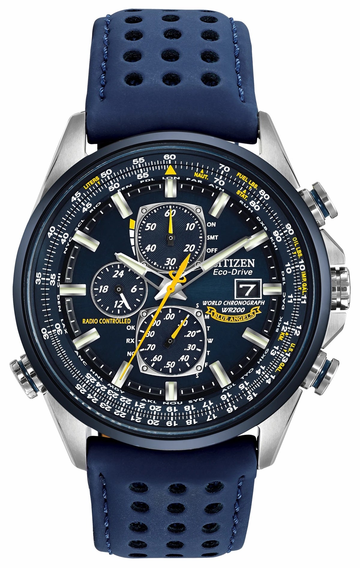 Citizen World Chronograph A-T - Men's Eco-Drive AT8020-03L Blue Watch