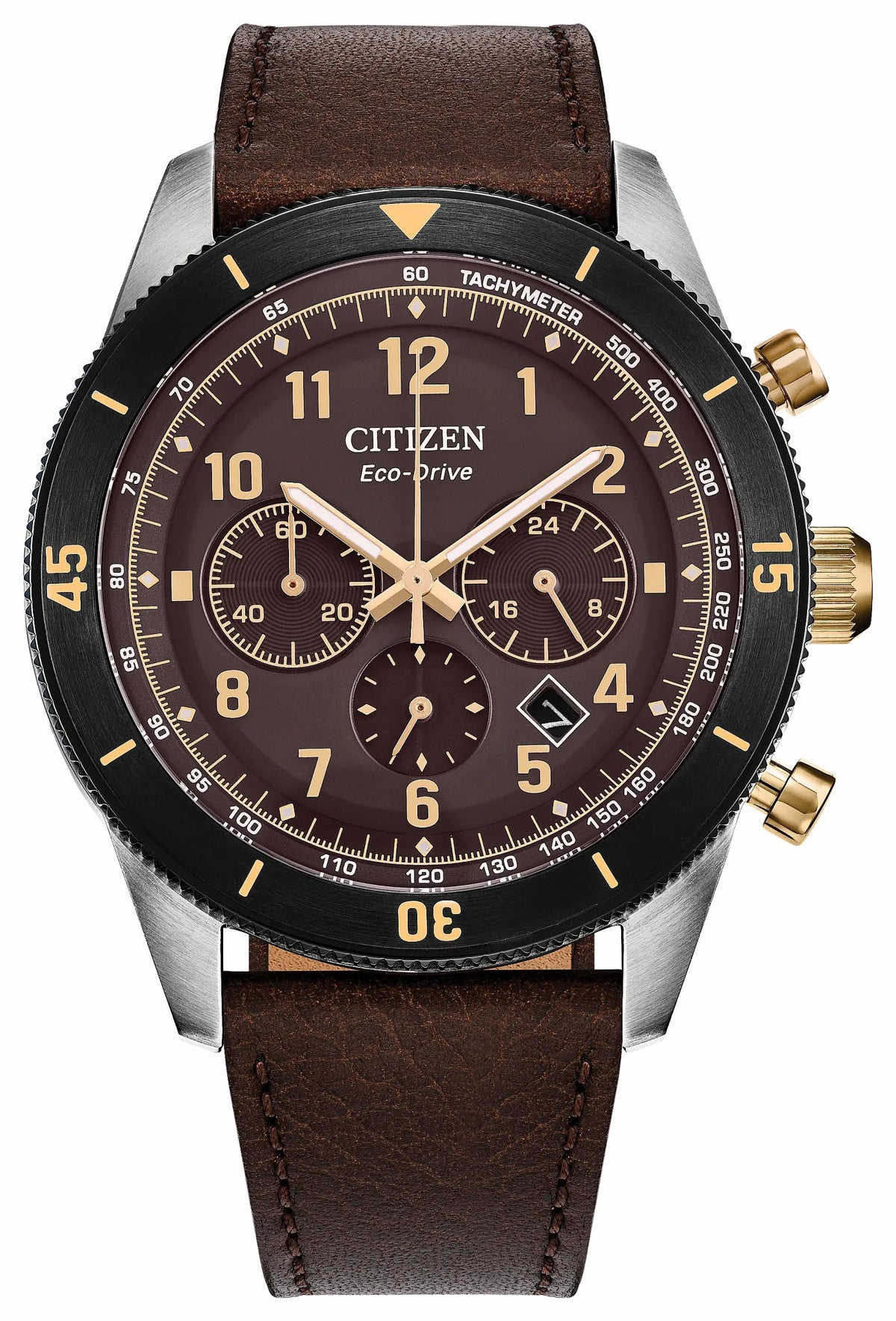 Citizen Terra Force Brown Dial Leather Strap CA4746-08X
