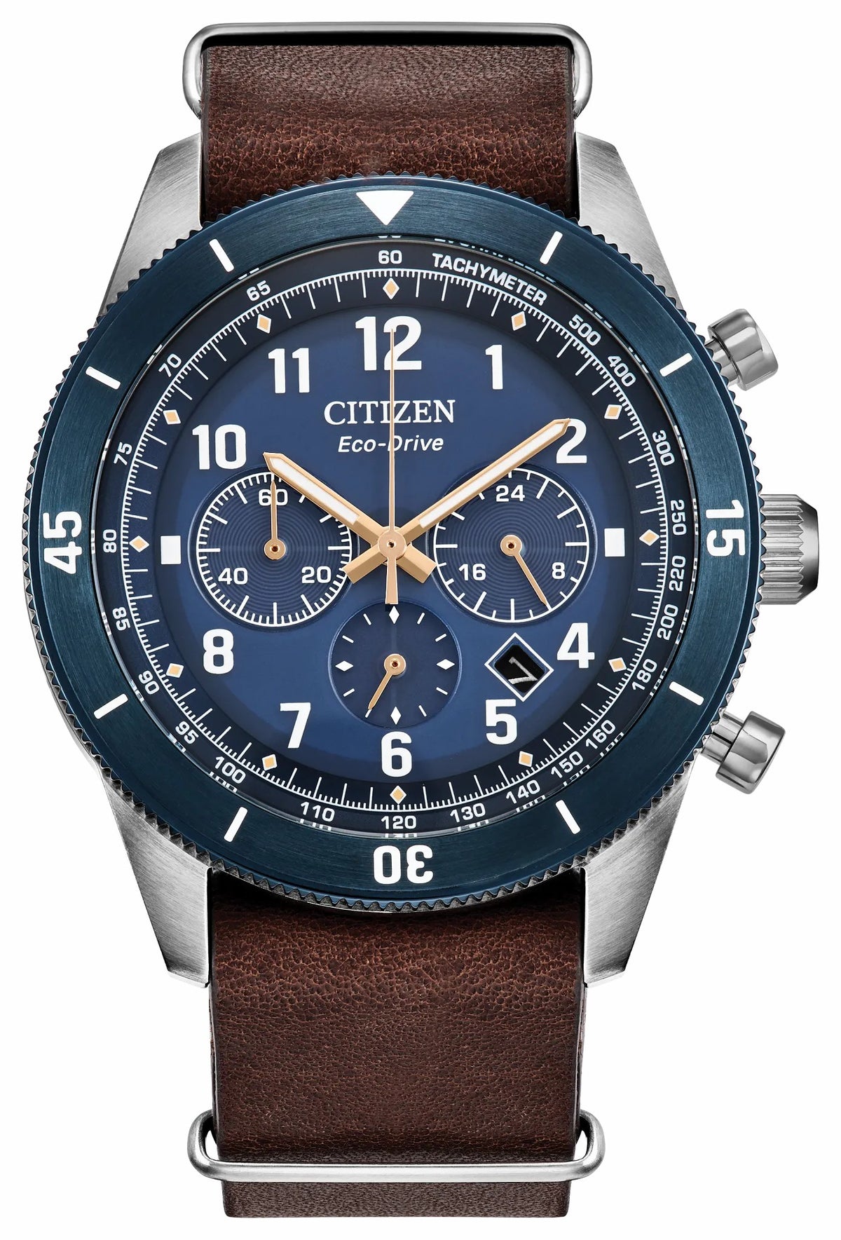 Citizen Terra Force Blue Dial Leather Strap CA4747-05L
