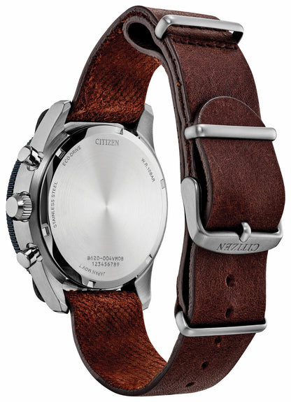 Citizen Terra Force Blue Dial Leather Strap CA4747-05L