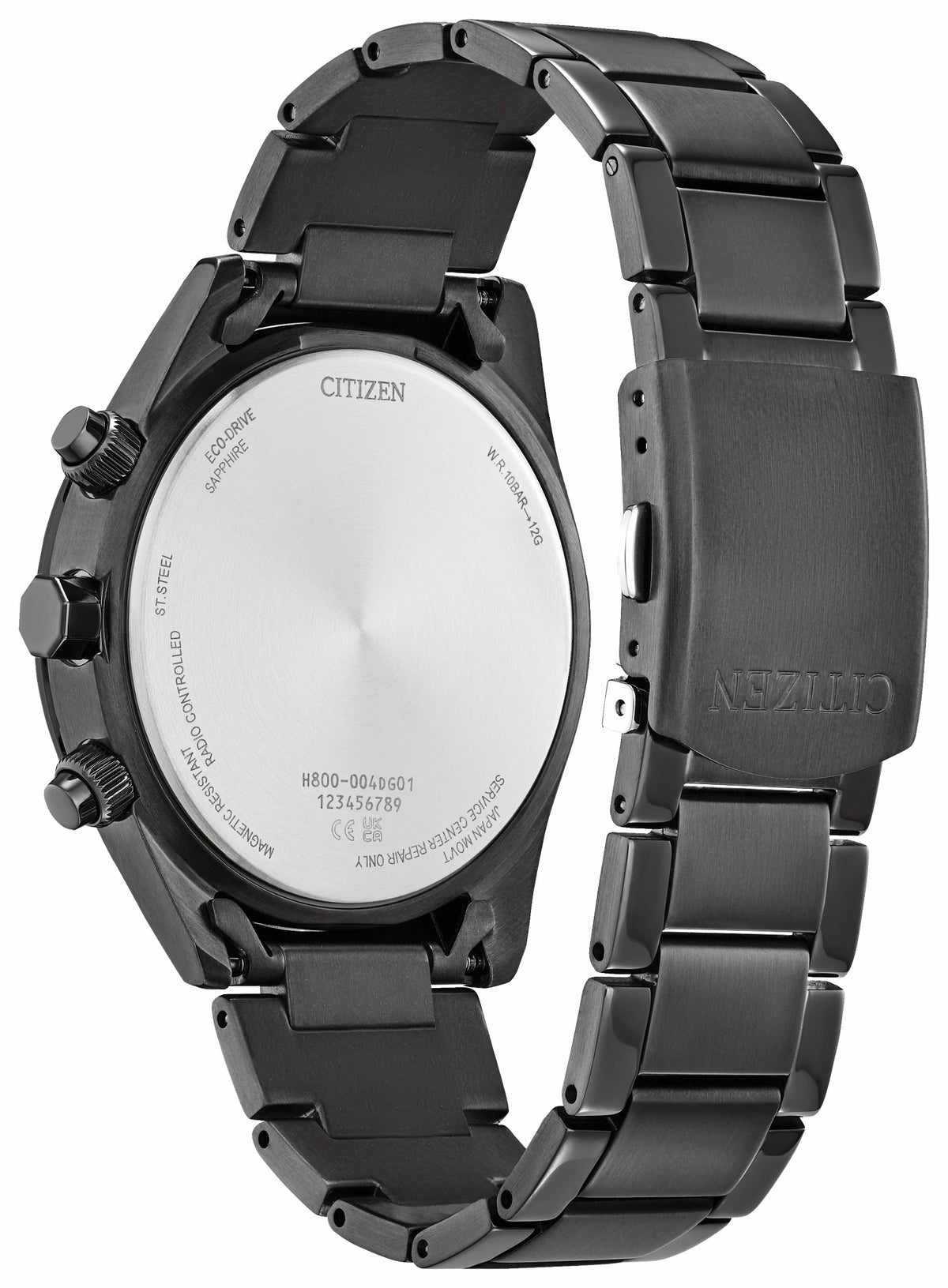 Citizen Sport Luxury Red Dial Stainless Steel Bracelet AT8267-51X