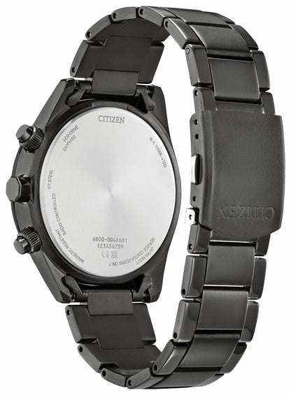 Citizen Sport Luxury Red Dial Stainless Steel Bracelet AT8267-51X