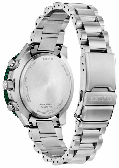 Citizen Promaster Air A-T Green Dial Stainless Steel Bracelet CB5004-59W