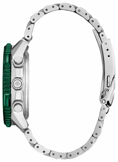 Citizen Promaster Air A-T Green Dial Stainless Steel Bracelet CB5004-59W