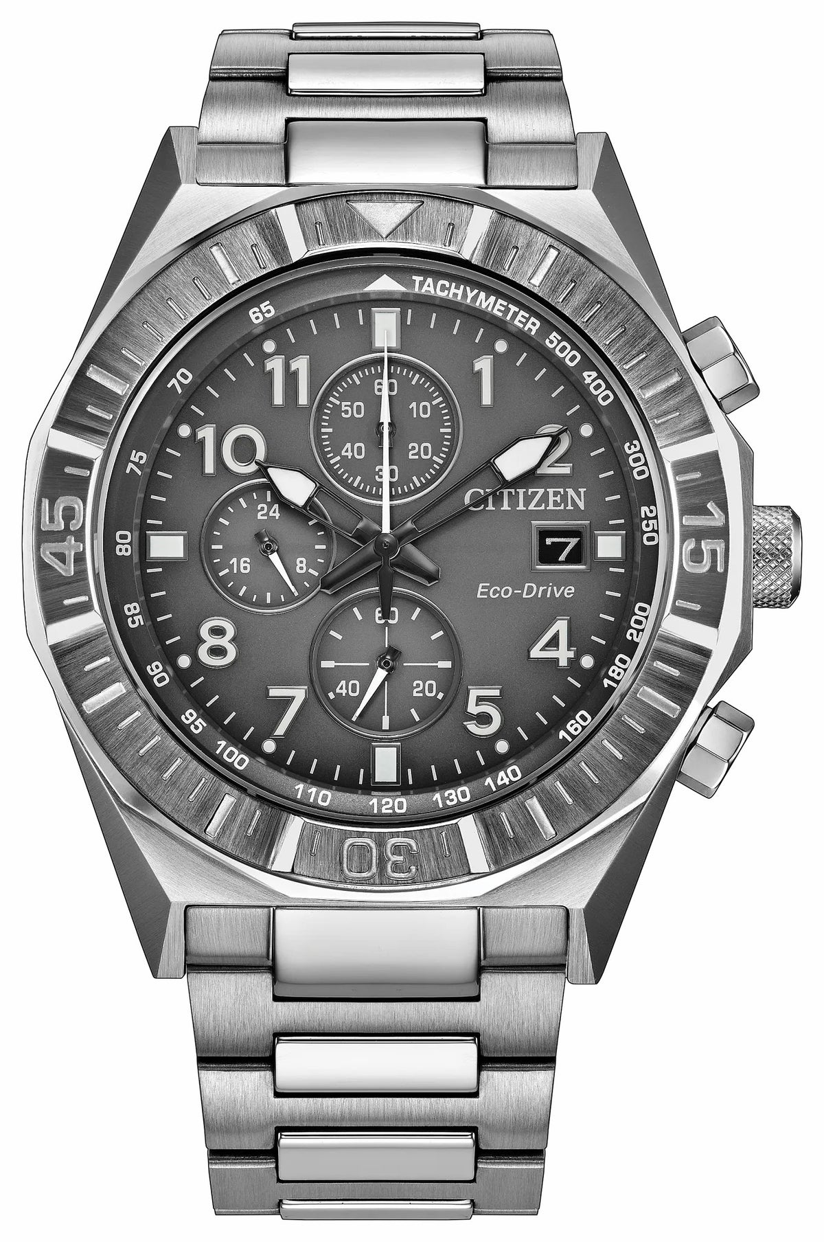 Citizen Nighthawk Gray Dial Stainless Steel Bracelet CA0890-54H
