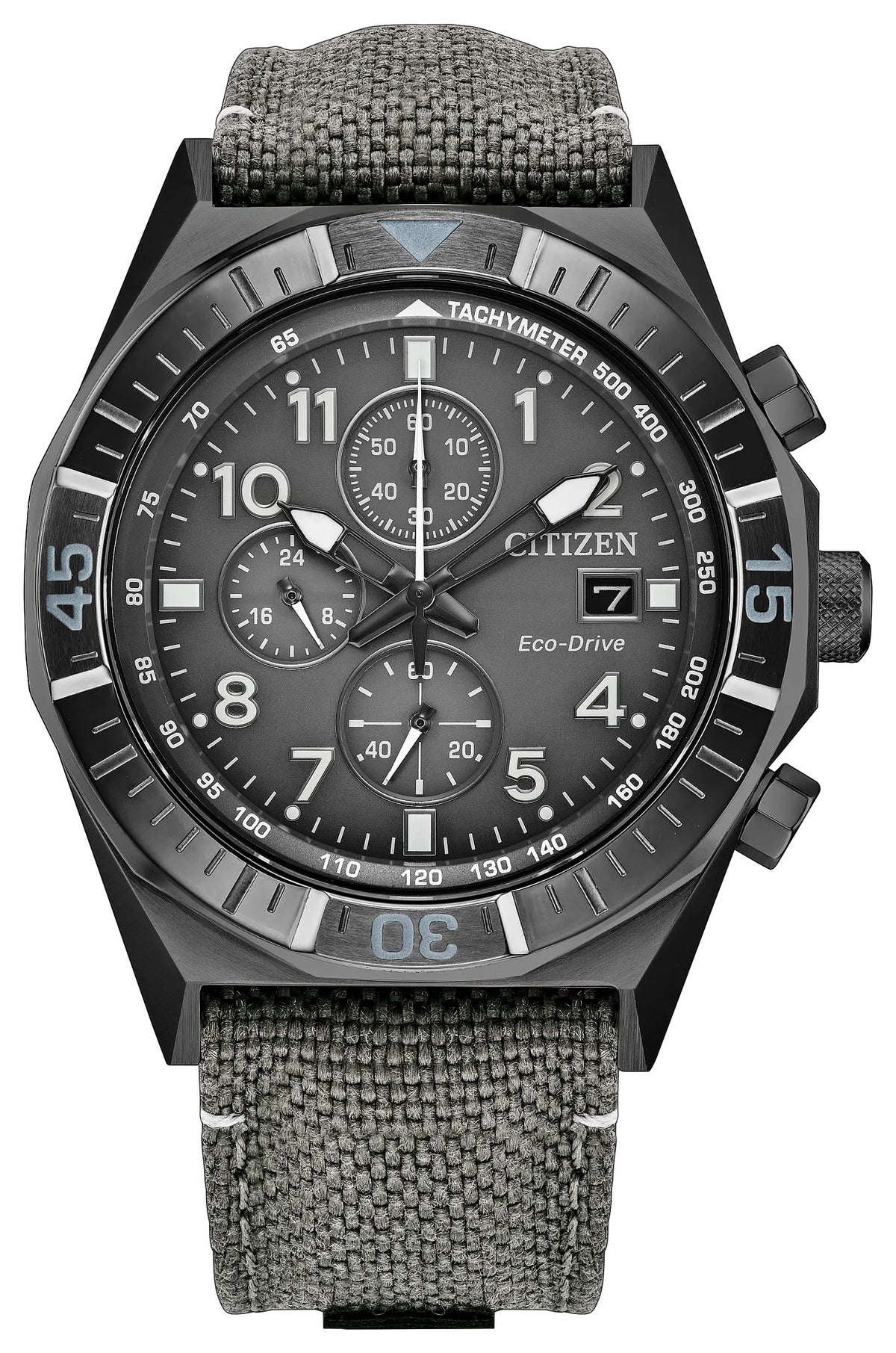 Citizen Nighthawk Gray Dial Nylon Strap CA0897-04H