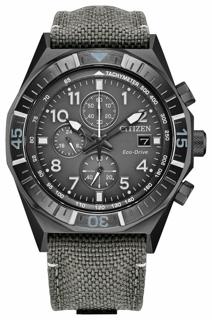 Citizen Nighthawk Gray Dial Nylon Strap CA0897-04H