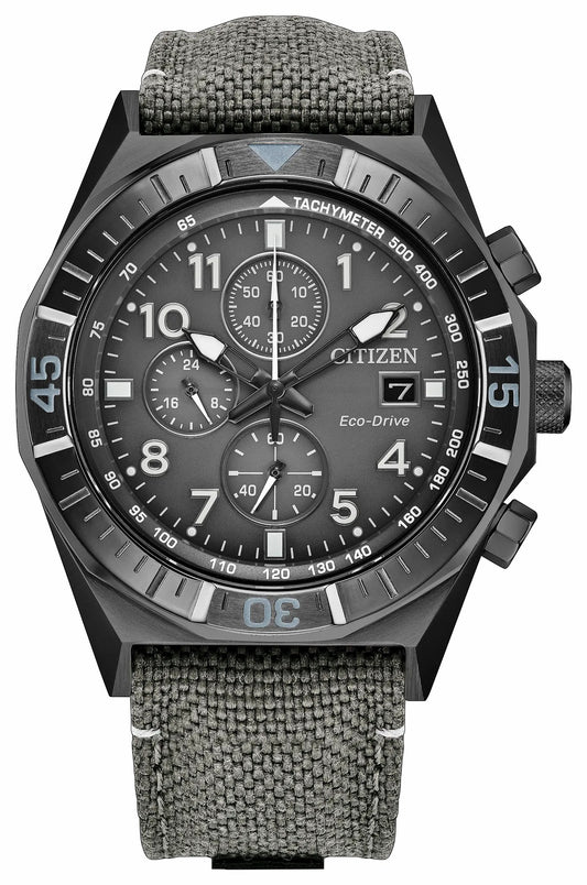 Citizen Nighthawk Gray Dial Nylon Strap CA0897-04H