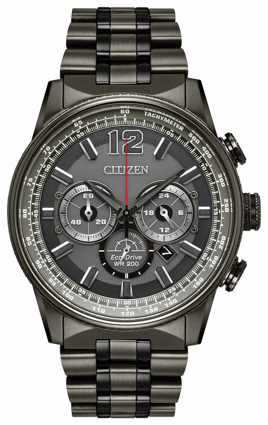 Citizen Nighthawk - Men's Eco-Drive CA4377-53H Chronograph Watch