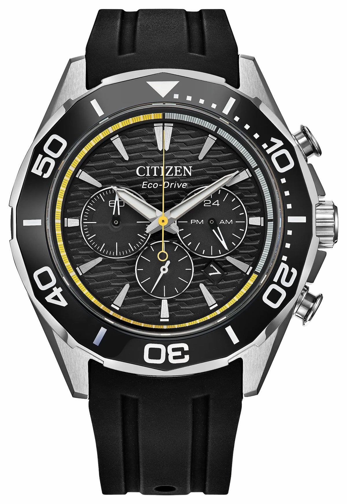 Citizen Endeavor Chrono Black Dial Polyurethane Strap CA4730-08E