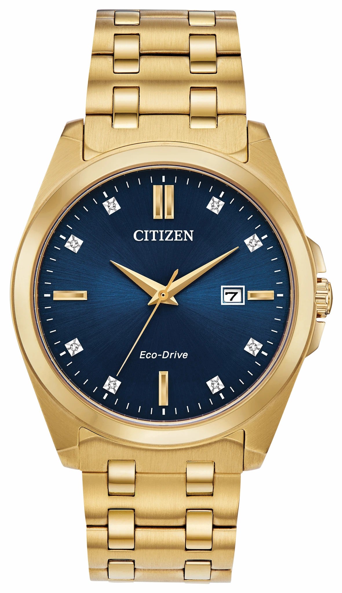 Citizen Citizen Peyten Eco-Drive Blue Dial Gold Stainless Steel Watch