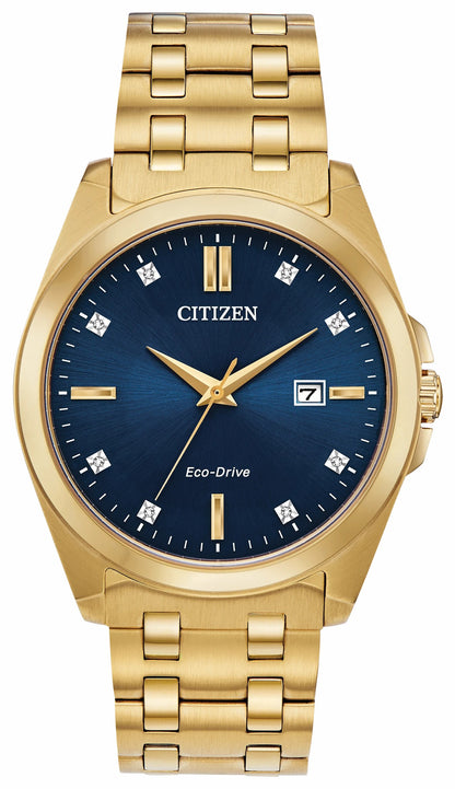 Citizen Citizen Peyten Eco-Drive Blue Dial Gold Stainless Steel Watch