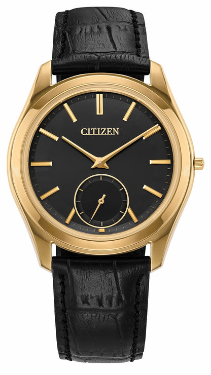 Citizen Eco-Drive One Black Dial Crocodile Strap AQ5022-02E