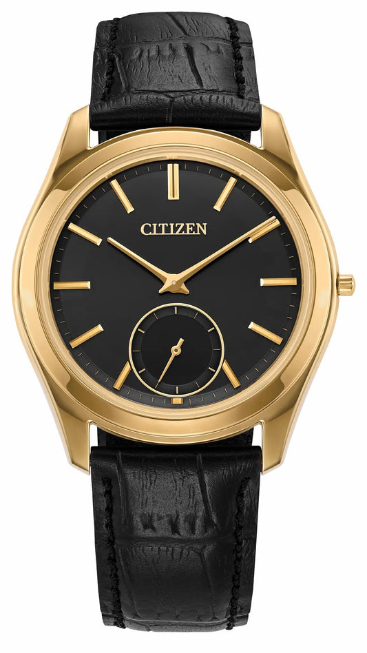 Citizen Eco-Drive One Black Dial Crocodile Strap AQ5022-02E