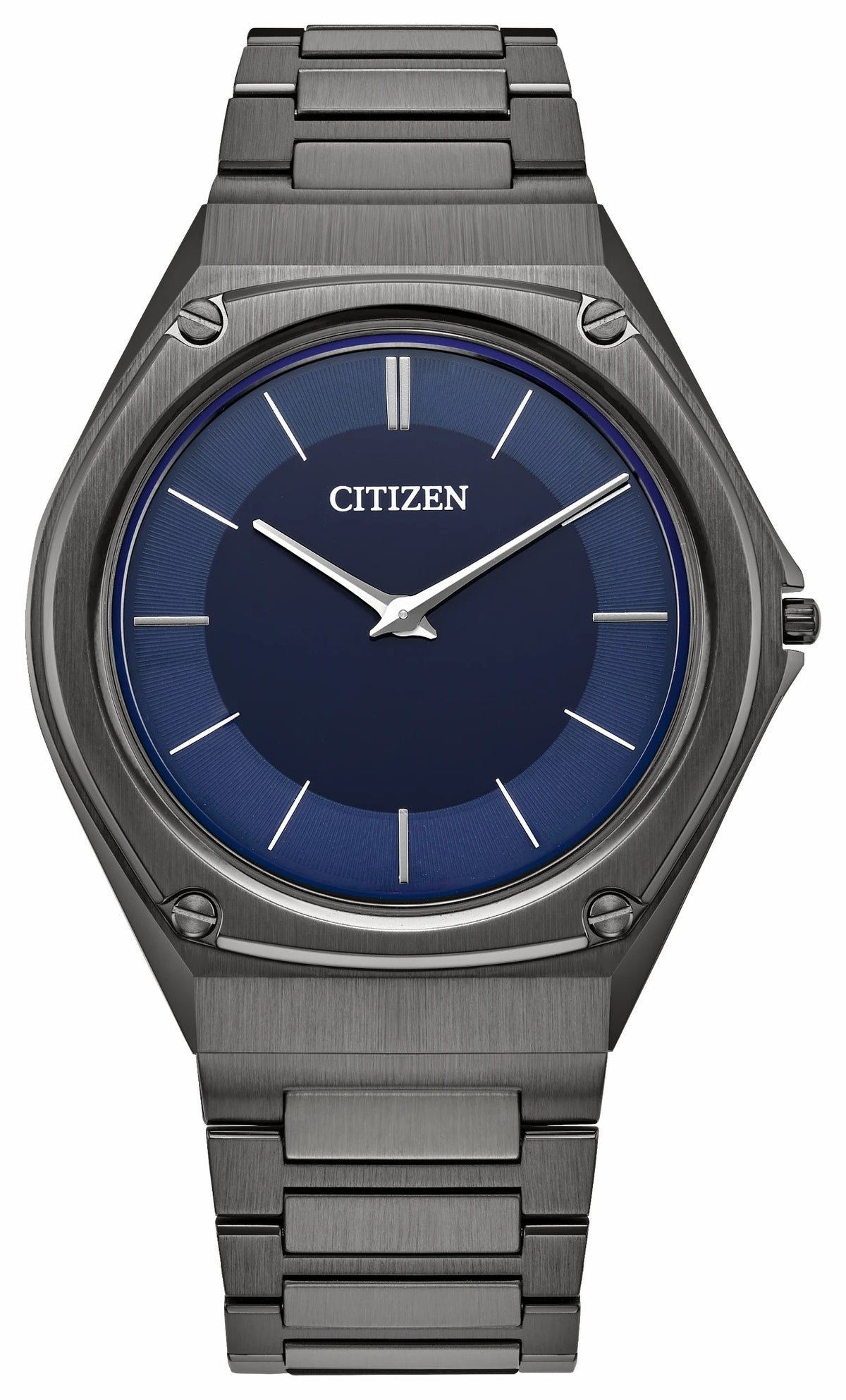 Citizen Eco-Drive One Blue Dial Stainless Steel Bracelet AR5064-57L
