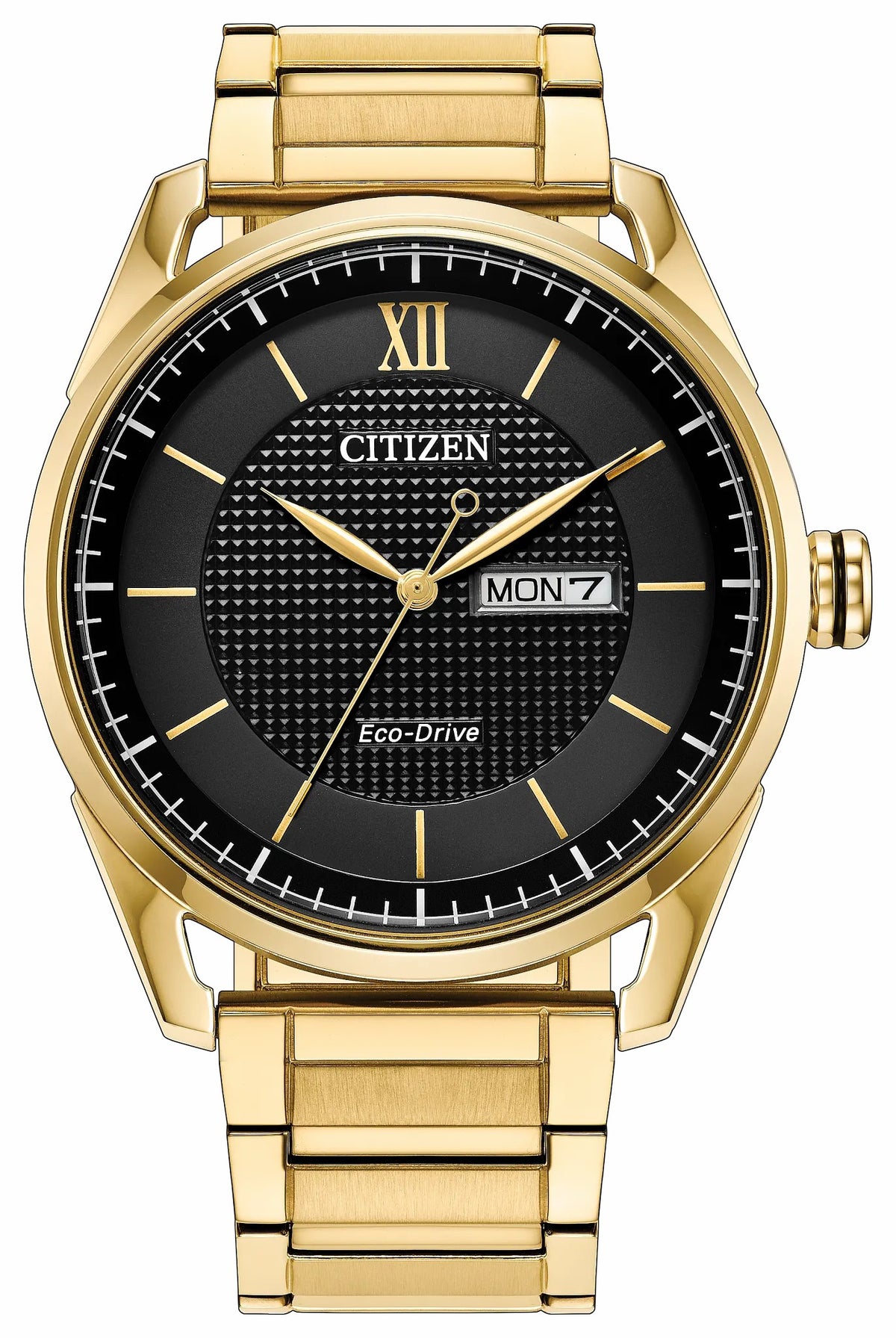 Citizen Dress Classic Black Dial Stainless Steel Bracelet AW0089-52E