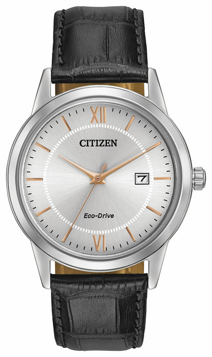 Citizen Corso - Men's Eco-Drive AW1236-03A Rose Gold Accents Watch