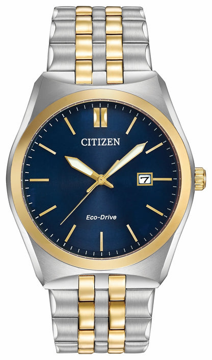 Citizen Corso - Men's Eco-Drive BM7334-58L Two Tone Blue Dial Watch