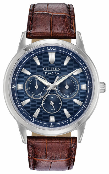 Citizen Corso - Men's Eco-Drive BU2070-12L Leather Strap Watch