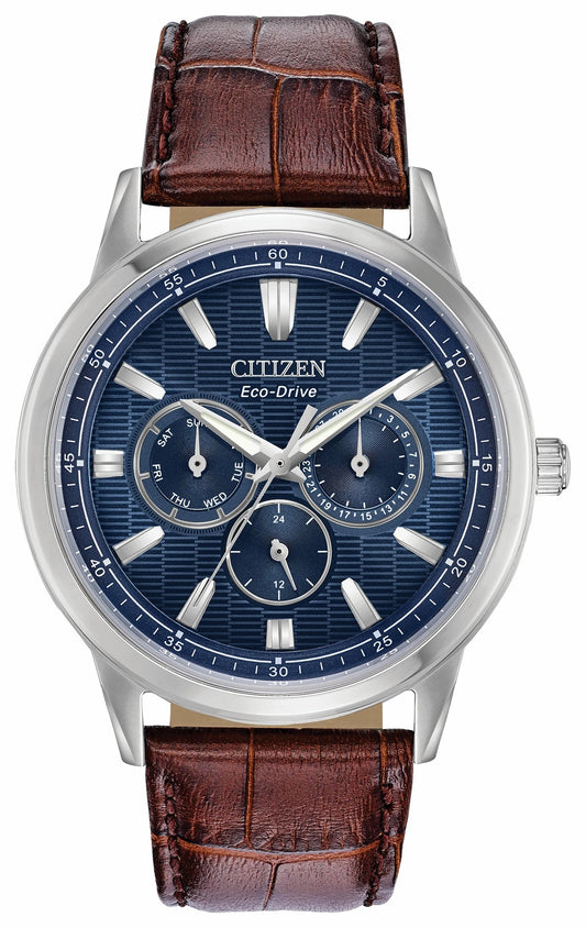 Citizen Corso - Men's Eco-Drive BU2070-12L Leather Strap Watch
