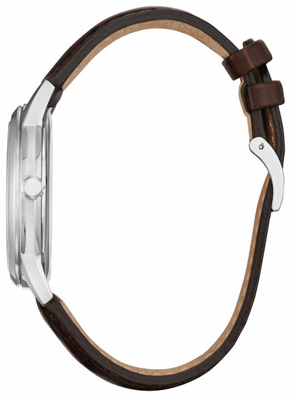 Citizen Classic Silver-Tone Dial Leather Strap AW1780-25A