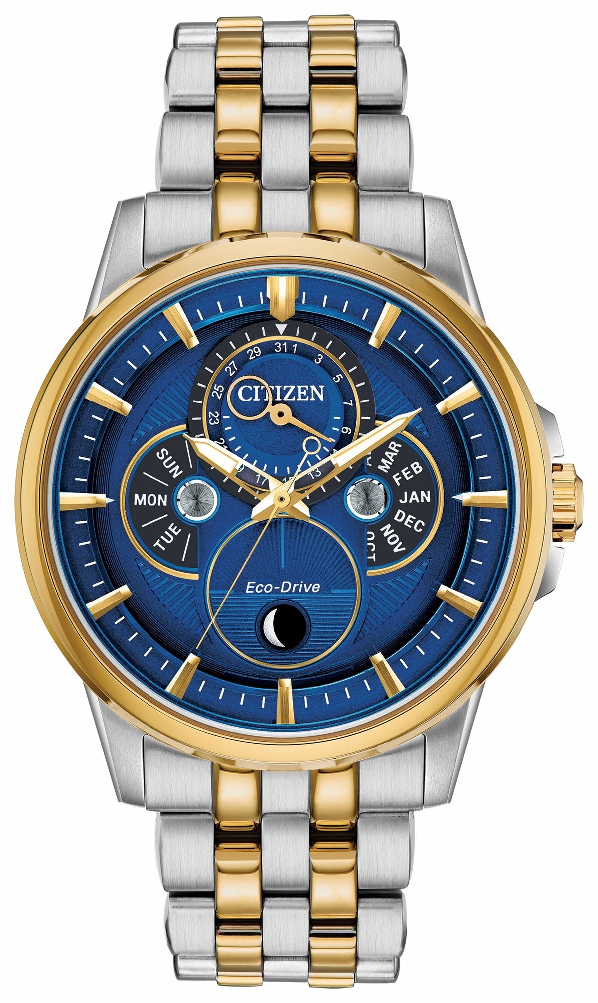 Citizen Citizen Calendrier Moonphase Men's Eco-Drive Blue Dial Watch
