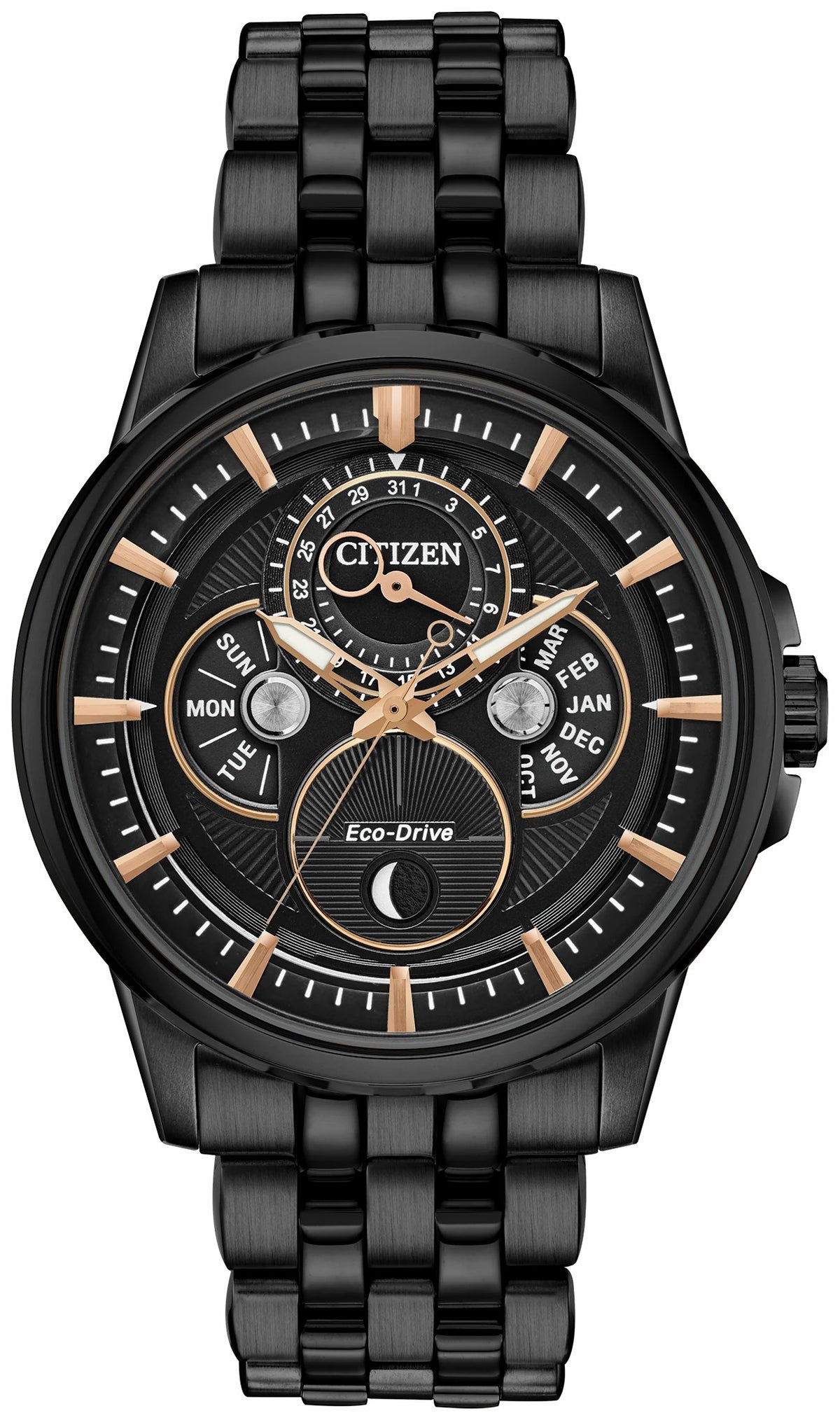 Citizen Citizen Calendrier Moonphase Men's Eco-Drive Black Watch