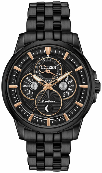 Citizen Citizen Calendrier Moonphase Men's Eco-Drive Black Watch
